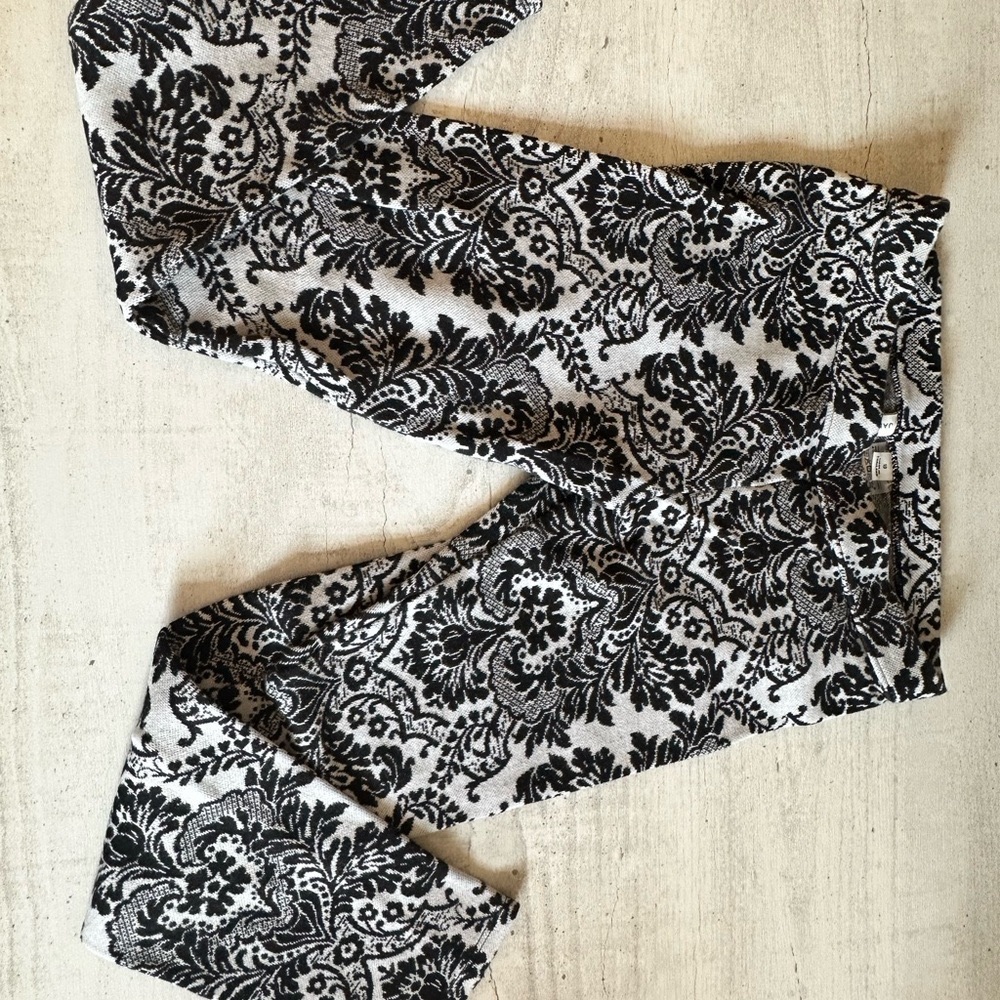 Black and White Patterned Pants